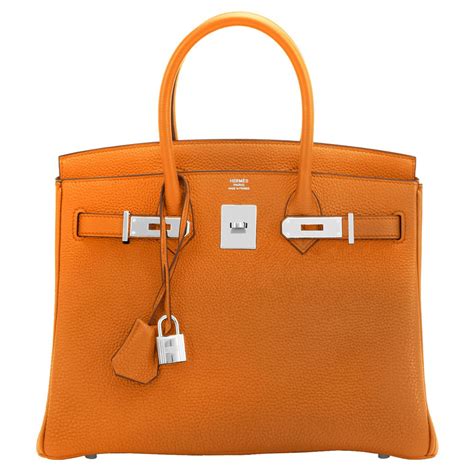 orange Hermès Handbags for Women 